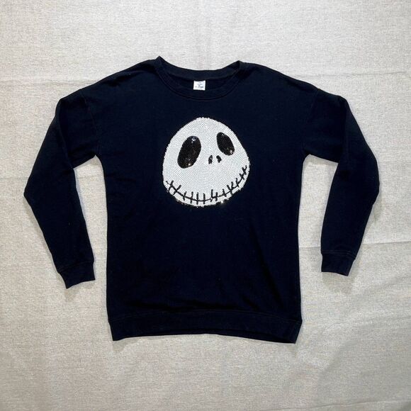 The Nightmare Before Christmas Jack Skellington Sequin Sweatshirt | Small - Picture 1 of 7